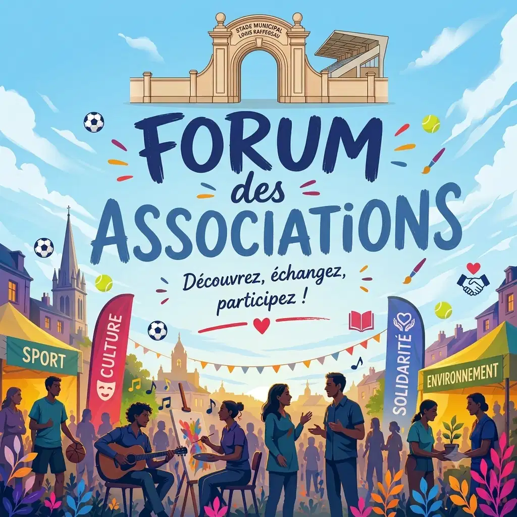 Affiche Forum des associations samedi 5 septembre 2026 au Pecq - l'Alpicoise